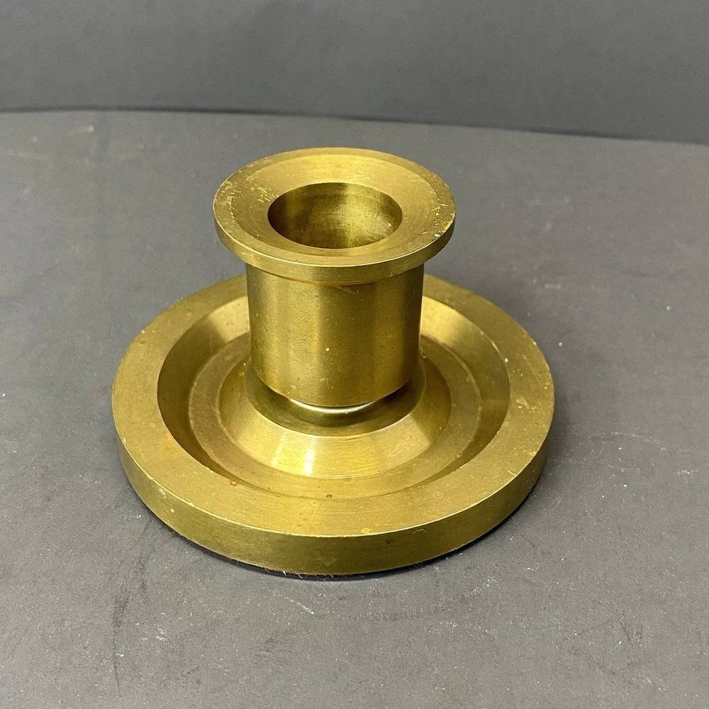 heavy brass candlestick